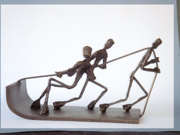  Foto: Skulptur von Gustav Duden "Schlitten"