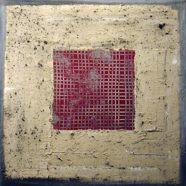  Foto: Werk aus der Ausstellung Farbe kreuzt Stahl